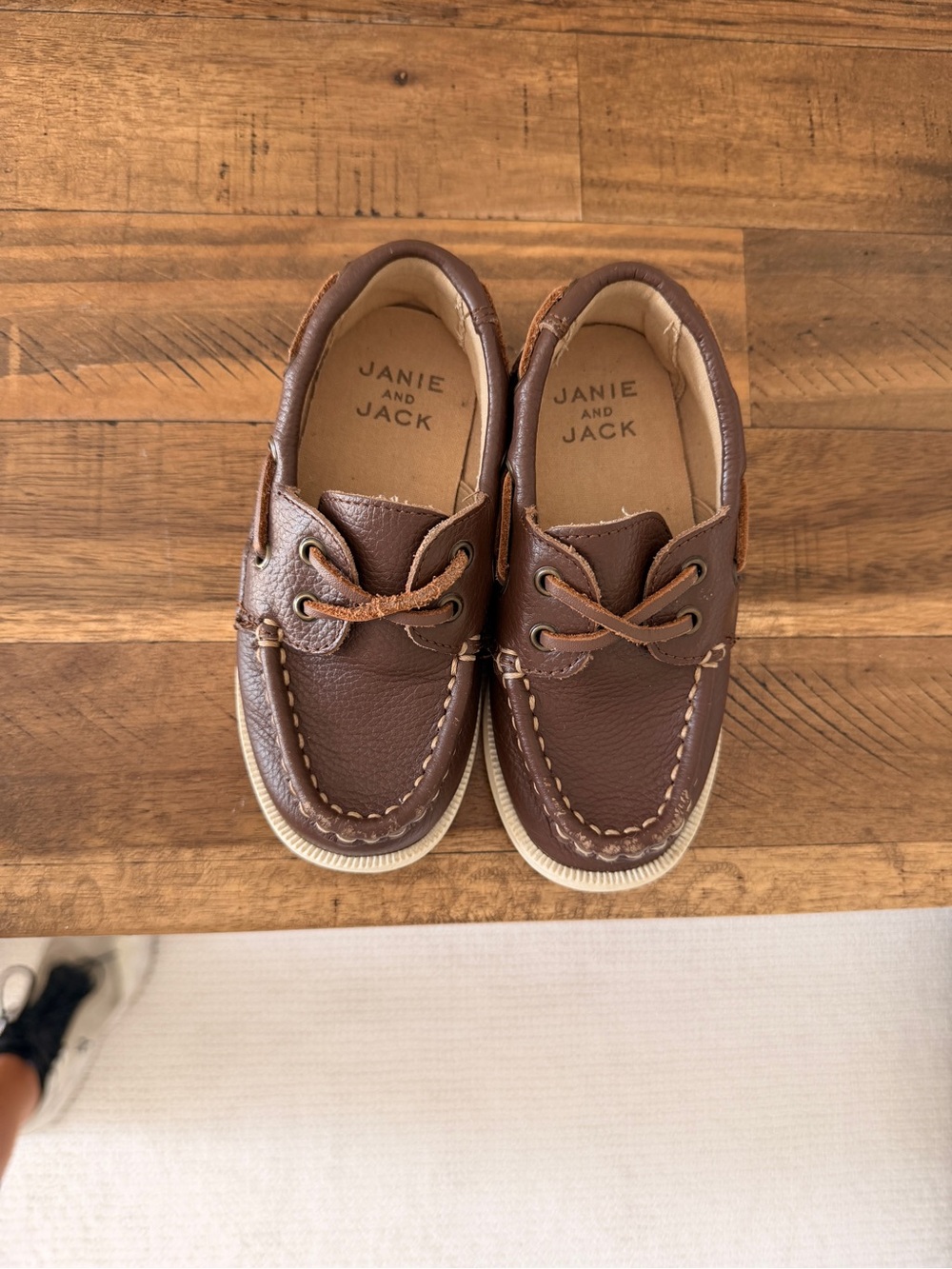 Janie and Jack Brown Leather loafers